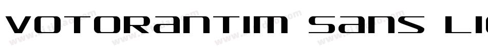 Votorantim Sans Ligh字体转换